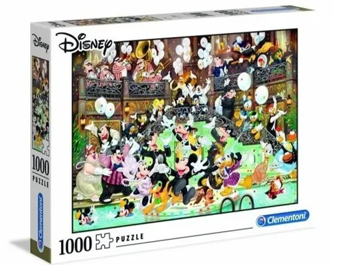 Clementoni 39472 Disney Gala Puzzle - 1000 Teile für Erwachsene und Kinder ab 9 Jahren, farbenfrohes Geschicklichkeitsspiel mit hochwertigem Qualitätsdruck und idealer Wanddekoration