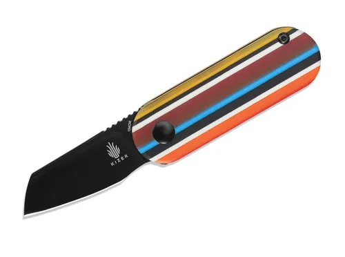 Kizer Mini Bay Serape Taschenmesser - Taschenmesser mit farbenfrohem G10-Griff, ideal für Alltagsanwendungen und modisches Statement. Perfekt für EDC-Enthusiasten!