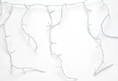 Led Lichterkette Weihnachten Lichternetz 3,6 m 100 LED Warmweiss Lichtervorhang Icicle light LED Weihnachtsbeleuchtung Fenster Deko Lichterkette Weihnachten