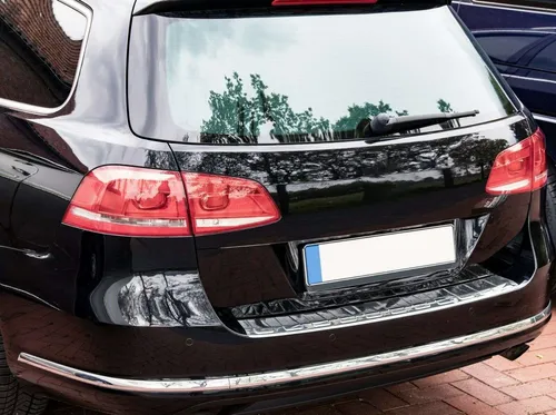 RECAMBO Ladekantenschutz für VW PASSAT B7 KOMBI & ALLTRACK - Abdeckblenden, schützt Ihren Lack vor Kratzern und Witterungseinflüssen mit hochwertigem V2A Edelstahl und perfekter 3D-Passform für eine exklusive Optik.