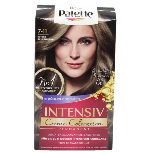Poly Palette Intensiv Creme Coloration 7-11 Kühles Dunkelblond - NEU OVP