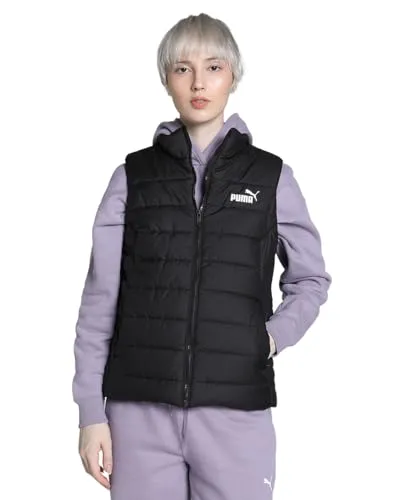 PUMA ESS Padded Vest Damen Weste schwarz S - Funktionsjacke mit warmCELL und windCELL Technologien für optimalen Komfort und Wärme. Ideal für aktive Frauen, die Wert auf Stil und Funktion legen.