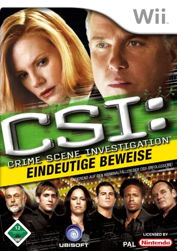 CSI: Crime Scene Investigation - Eindeutige Beweise für Wii - Spannendes Detektivspiel auf Deutsch, ideal für Krimifans und Rätselliebhaber.