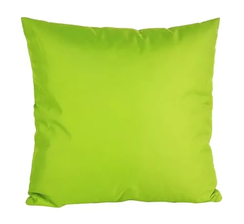 JACK 40x40cm Outdoor Lounge Kissen Dekokissen inkl. XXL-Füllung Wasserabweisend Sitzkissen Garten Stuhl Lotus Effekt, Farbe:Grün