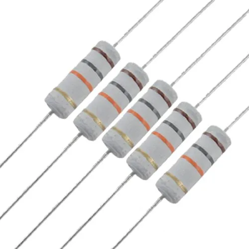 sourcing map 10 Stück Nennleistung 3W 500V 18K 18KR Ohm Metalloxid Filmwiderstände de