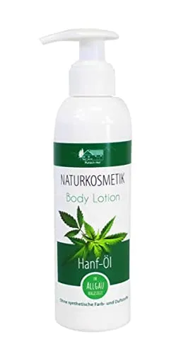 Hanf-Öl Body Lotion vom Pullach Hof Naturkosmetik in Pumpflasche (200 ml)