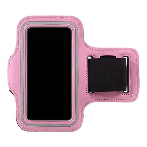 CoverKingz Universal Sportarmband Handy Tasche - für alle Smartphones von 5,9-6,5 Zoll - Armtasche mit Schlüsselfach - Laufarmband Joggen - Sport Handyhülle Rosa