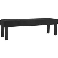 vidaXL Sitzbank Schwarz 100x30x30 cm - Luxuriöser Samt - Sitzbank aus weichem Samt, ideal als zusätzlicher Sitzplatz oder Bettbank. Bequem gepolstert für höchsten Komfort, perfekt für jedes Wohnambiente.
