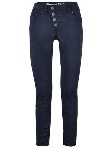 Buena Vista Hose Malibu Stretch Twill in Blau, Größe L - Langlebige Twill-Hose aus robustem Material mit 10 oz Stoffgewicht. Internationale Größen für eine optimale Passform und hohen Tragekomfort im Alltag.