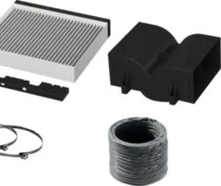 Z51CBI1X4 Umluftset - Dunstabzugshauben-Zubehör für saubere Luft, optimiert für effektive Geruchsbeseitigung in der Küche.