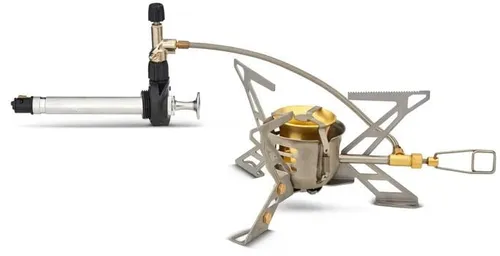 Primus Kocher OmniFuel II - Vielseitiger Campingkocher - Campingkocher mit 3.000 Watt Leistung, der mit nahezu jedem Brennstoff funktioniert. Kompakt, leicht und ideal für Abenteuer in der Natur.