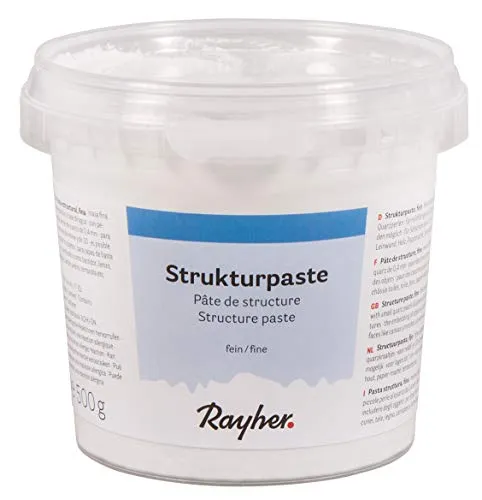 Rayher 38238000 Strukturpaste, fein, Dose 500g