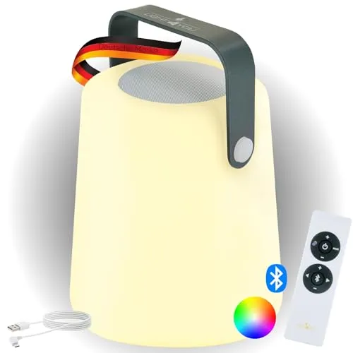 SCHWAIGER Bluetooth Lautsprecher mit Licht in gelb von Schwaiger