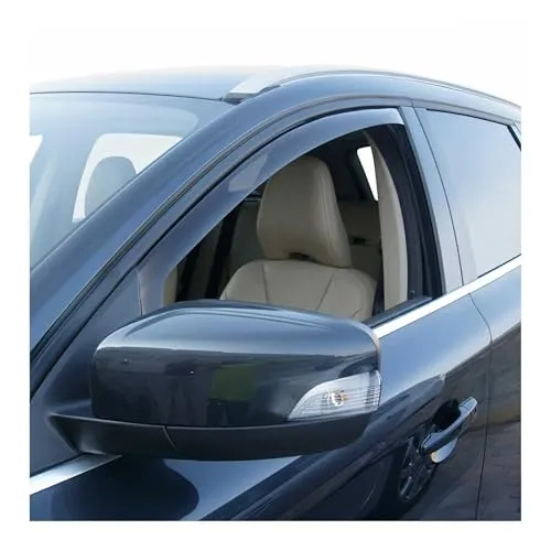 Windabweiser Regenabweiser kompatibel mit Volvo XC60 2009-2017 - Hochwertige 4-teilige Fensterabweiser aus robustem Acryl für Volvo XC60 2009-2017. Einfache Montage dank Clip-On-System. Ideal für optimalen Schutz vor Wind und Regen.