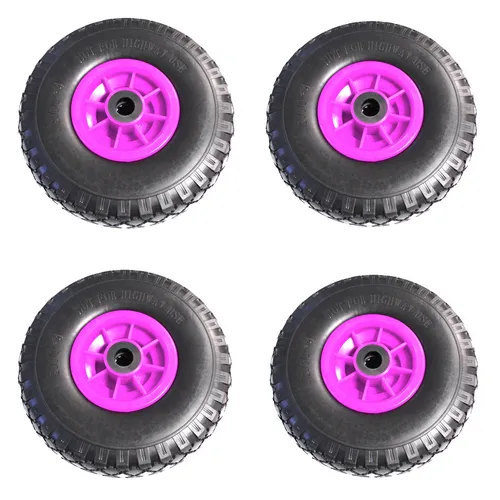 TRUTZHOLM Sackkarren-Rad 4x Vollgummi 260mm - Bollerwagen - Pannensichere Sackkarrenräder aus hochwertigem Polyurethan, ideal für maximale Stabilität und Langlebigkeit bei jedem Einsatz.