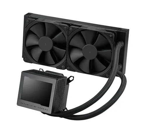 ASUS ROG Ryujin III 240 - All-in-One Flüssig CPU-Kühler mit 3,5 Zoll LCD, herausragende Kühlleistung und anpassbare GIF-Animationen für PC-Enthusiasten und Gamer