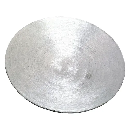 Aluminium Kerzenteller Ø12,5cm Kerzenhalter Silber Schieferoptik Kerzenhalter