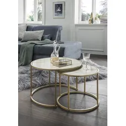 Concept Santos Couchtisch 2er-Set in gold von Concept