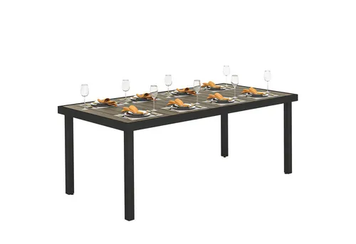 MC Star Gartentisch für 8 Personen – Wetterfester Outdoor-Tisch aus Holzoptik - Ideal für gesellige Runden im Freien: Dieser robuste Gartentisch bietet Platz für bis zu 8 Personen und ist leicht zu reinigen. Perfekt für Terrasse, Garten oder Balkon.