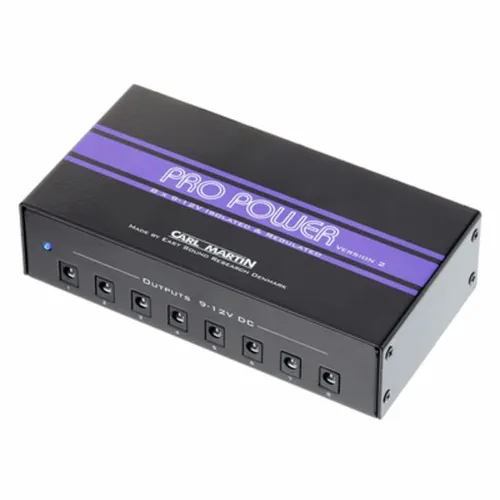 CARL MARTIN Propower V2 - Multinetzteil (B-Stock) - Effektgeräte für Musiker, bietet zuverlässige Stromversorgung für Pedale und sorgt für rauschfreien Betrieb.
