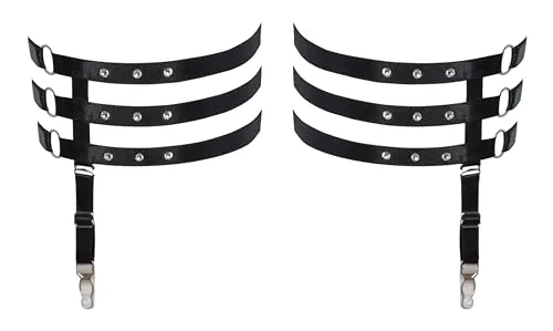 Cottelli Accessoires Straps-Strumpfband, Schwarz, L/XL