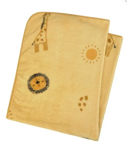 BABYDECKE SAFARI AUS PLÜSCH 100 X 75 CM VON STERNTALER NEU in gelb von Sterntaler