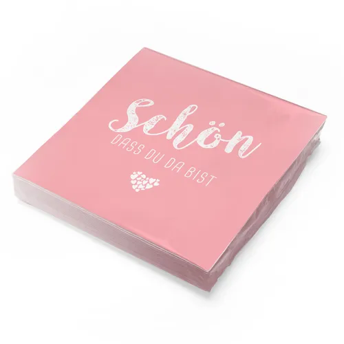 Papierservietten Pink von itenga