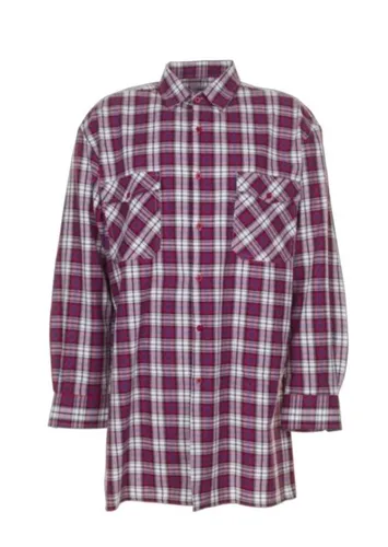 Hemd 0451 rot kariert, Größe 41/42 - Herren-Freizeithemden, stylisches Flanellhemd in rot/weiß, ideal für lässige Freizeitlooks und angenehmen Tragekomfort.