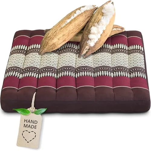 livasia Sitzkissen 50 cm – Handgefertigt und Vegan - Vielseitiges Sitzkissen Größe L: Ideal für gemütliche Stunden zu Hause oder unterwegs. Mit formfestem Polster und buntem Design bringt es einen Hauch von Asien in dein Zuhause.