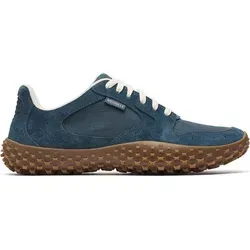 Merrell Minimal-Sneaker Wrapt - Wasserdichte Barfussschuhe für Herren in Blau, Größe 43 (US 9) - Laufschuhe mit einzigartiger Gummisohle und atmungsaktivem, recyceltem Mesh-Futter für ein modernes Barfußgefühl, ideal für Outdoor-Abenteuer.