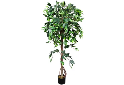Kunstpflanze Ficus Benjamin 165 cm - Elegante künstliche Pflanze für stilvolle Innendekoration. Pflegeleicht und immer frisch, ideal für Büro und Wohnräume. Hochwertige Materialien sorgen für langlebige Freude.