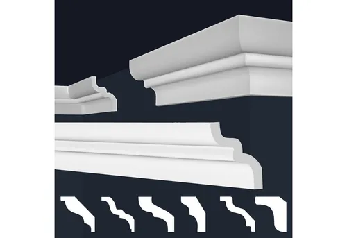 marbet design Stuckleiste E-9 in weiß von Marbet Design