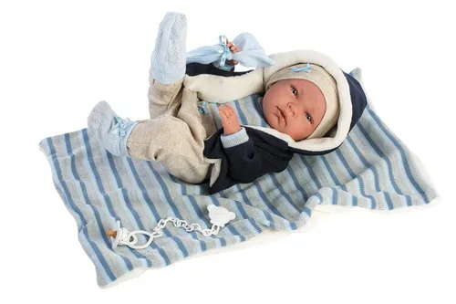 LLorens New Born Puppe Nico 40 cm – Lebensechte Jungenpuppe