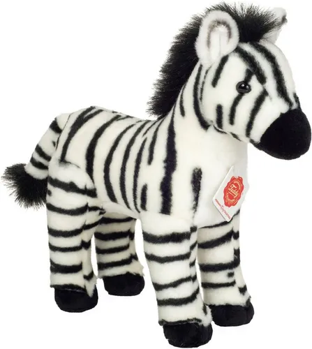Kuscheltier Plüschtier Zebra Stehend 25 cm von Teddy Hermann - Stoff- & Plüschtier, hochwertig verarbeitet und ideal als treuer Begleiter für Kinder und Sammler.