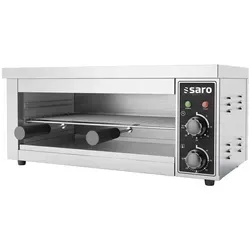 Saro 443-1055 Lynn Elektro-Salamander, Edelstahl - Grillofen mit 3 Paar U-Schienen und Timer für präzises Grillen, perfekt für Gastronomie und anspruchsvolle Hobbyköche.
