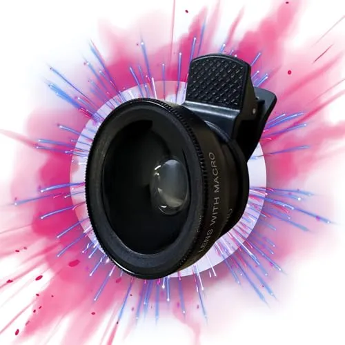 TronicXL Smartphone Makro Objektiv Linse Aufsatz 2-in-1 Handy-Kamera-Objektiv-Set Weitwinkel Telefonkamera kompatibel mit iPhone Samsung Pixel Android Makroobjektiv Handy Fotografie Zubehör