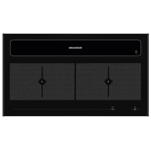 Oranier Flächeninduktion KFL 2094 Abluft-Umluft Dunstabzug 90 cm Leisten schwarz