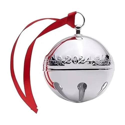 Wallace 2024 versilberte Schlittenglocke Ornament 54. Auflage