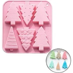 Weihnachtsbaum-Silikonform für Kekse und Schokolade - Kreative Backform für Kinder und Erwachsene, ideal zum Gestalten von Weihnachtsleckereien. Flexibles Silikon sorgt für einfaches Lösen der Formen.