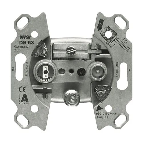 Busch-Jaeger 0232-101 Antennensteckdosen-Einsatz - Elektrische Schalter & Dimmer: Vielseitige Antennensteckdose für analoge und digitale Übertragungen, ideal für platzsparende Installationen.