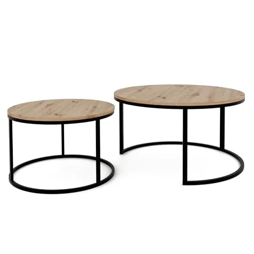 GREKPOL Couchtisch 2er Set in schwarz von GREKPOL