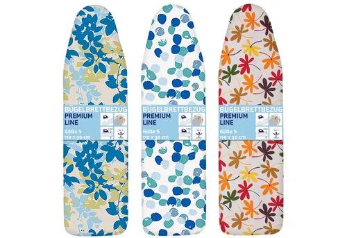 Casa Si Bügelbrettbezug Bügeltischbezug Größe S für 110x30 cm, Zubehör für Bügelbrett, Premium Bügelbrettbezug, Versteckter Seilzug