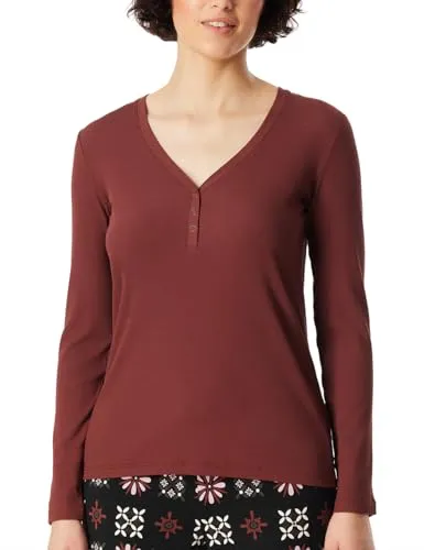 Produktbild Schiesser Damen Schlafshirt Langarm mit Knopfleiste