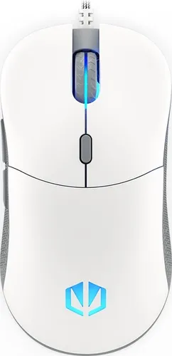 ENDORFY GEM Plus Onyx White - Ultraleichte Gaming-Maus - Mäuse mit nur 67 g, ausgestattet mit einem hochpräzisen PAW3370 Sensor und 19.000 DPI, ideal für Gamer, die Geschwindigkeit und Präzision suchen.