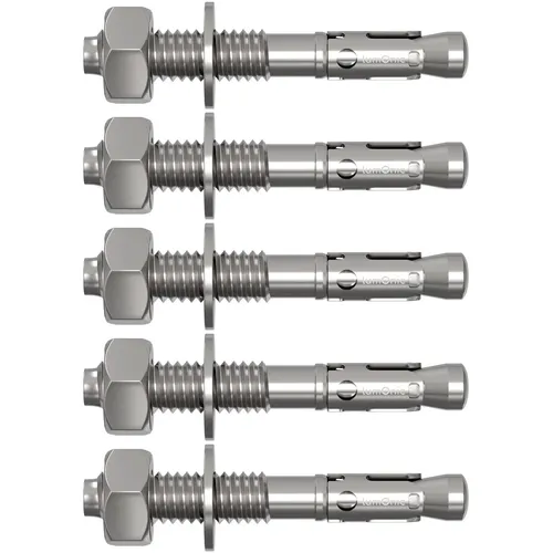 5x M12x110mm Schwerlastanker Verzinkt Keilanker Schwerlastdübel Bolzenanker Blit