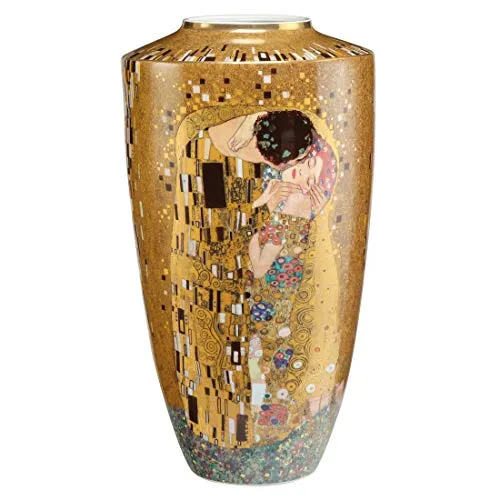 Goebel Der Kuss - Vase Artis Orbis von Gustav Klimt - Vase aus farbigem Porzellan im Kunststil von Gustav Klimt, ideal für Kunstliebhaber und als dekoratives Highlight in jedem Raum.