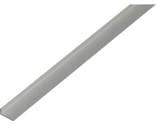 Alberts Kantenschutzprofil Alu silber elox 19x8x1,6/1m - Hochwertiges Aluminium-Kantenschutzprofil, perfekt für sichere Kantenabschlüsse. Mit eleganter silber eloxierter Oberfläche und verschiedenen Maßen für flexiblen Einsatz.