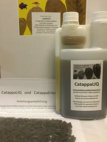 Flüssige Seemandelbaumblätter CatappaLIQ für gesundes Wasser zBf. Garnelen 250ml