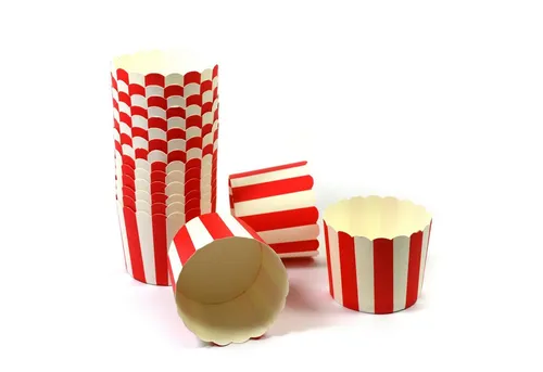 Frau WUNDERVoll Muffinform Muffin Backformen, groß Durchmesser 6,1 cm, rot, (50-tlg)