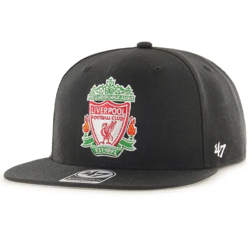 FC Liverpool Snapback Cap - Schwarz/Rot - Hüte & Mützen, stylische Snapback Cap für Herren in Schwarz/Rot, perfekt für Fans und Freizeitaktivitäten.